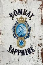 Metalen reclamebord Bombay Sapphire - retro vintage mancave, Ophalen of Verzenden, Zo goed als nieuw, Reclamebord