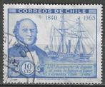 Chili 1966 - Yvert 313 - Boten Chili en Peru (ST), Postzegels en Munten, Verzenden, Gestempeld