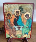 Icône Sainte Trinité, trois anges de l'hospitalité d'Abraham, Enlèvement ou Envoi