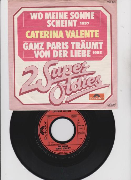 Caterina Valente – Wo Meine Sonne Scheint / Ganz Paris Träum, Cd's en Dvd's, Vinyl Singles, Zo goed als nieuw, Single, Pop, 7 inch