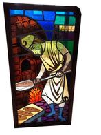 prachtige glasramen, Ophalen