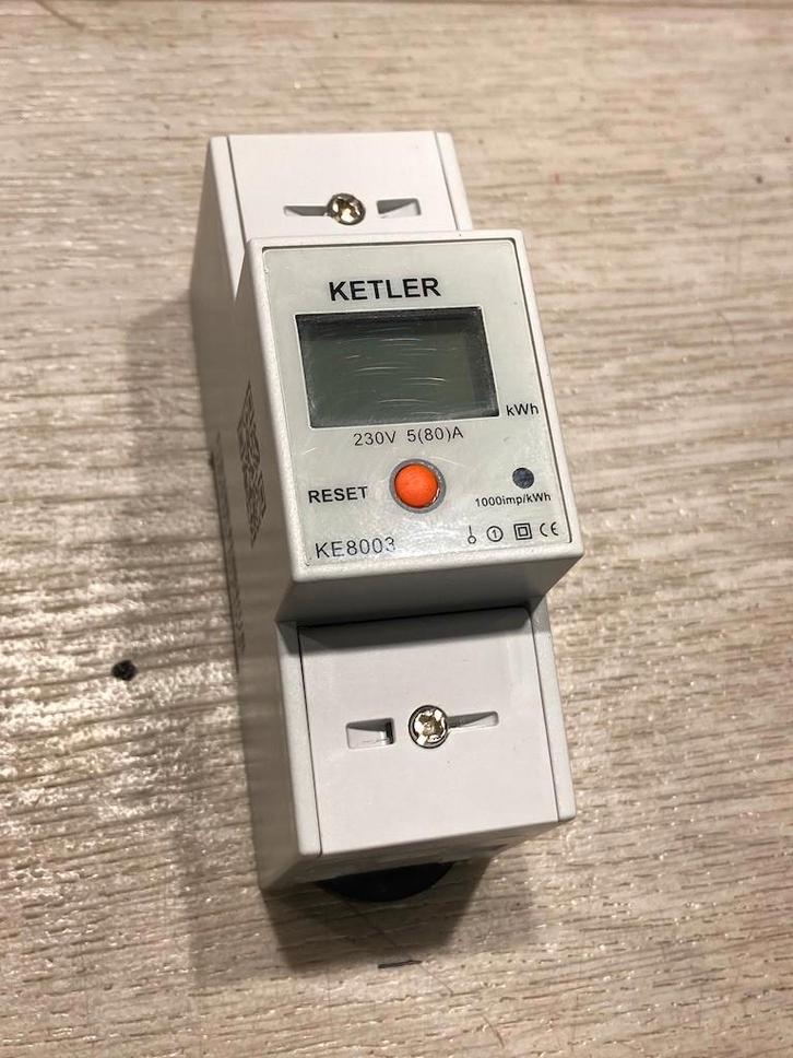 Compteur d'énergie monophasé KETLER, Bricolage & Construction, Électricité & Câbles, Comme neuf, Autres types, Enlèvement