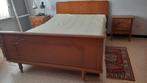 Twee persoonsbed met lattenbodem, Huis en Inrichting, Ophalen, Vintage, Tweepersoons, 200 cm