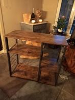 Keukenwerktafel,metalen rek, Huis en Inrichting, Ophalen, Gebruikt, Bruin