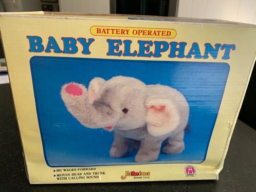 Jamina Baby Elephant Battery operated 1990's - works perfect, Kinderen en Baby's, Speelgoed | Overig, Zo goed als nieuw, Jongen of Meisje