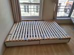 Wooden Bedframe 140x200 with Drawers and Slats, Huis en Inrichting, Slaapkamer | Bedden, Ophalen, Gebruikt, 140 cm, 200 cm