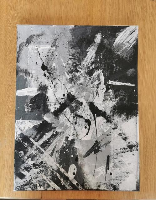 "Love in the Dark" - Abstract schilderij 30x40cm, Antiek en Kunst, Kunst | Schilderijen | Abstract, Ophalen