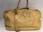 Lederen Nathan-Baume handtas, Handtassen en Accessoires, Ophalen of Verzenden, Gebruikt, Geel, Handtas