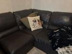 Grote leren hoekbank - confortabel en netjes, Huis en Inrichting, Ophalen, Zo goed als nieuw, Leer