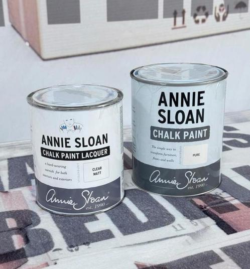 Annie Sloan Lacquer Mat 750ml Matt + Pure white wit 1 Liter, Doe-het-zelf en Bouw, Verf, Beits en Lak, Nieuw, Verf, Wit, Ophalen of Verzenden