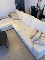 Canapé avec méridienne KIVIK IKEA blanc, Huis en Inrichting, Zetels | Zetels, Ophalen, Gebruikt, Minder dan 75 cm, Hoekbank