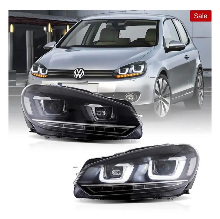 Feux avant Golf 6 LED, Autos : Pièces & Accessoires, Éclairage, Volkswagen, Utilisé, Enlèvement ou Envoi