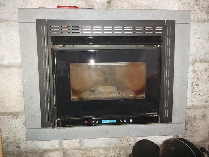 insert pellets, Doe-het-zelf en Bouw, Verwarming en Radiatoren, Zo goed als nieuw, Kachel, 800 watt of meer, 30 tot 80 cm, 60 tot 150 cm