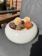 Decoratieve schaal, aardewerk, Huis en Inrichting, Ophalen, Schaal, Rond, Zo goed als nieuw