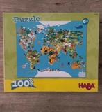 Puzzel Wereldkaart- Haba, Kinderen en Baby's, Puzzelen, Zo goed als nieuw, Ophalen