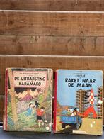 2 oude strips Kuifje met harde kaft jaren 50, Boeken, Stripverhalen, Ophalen