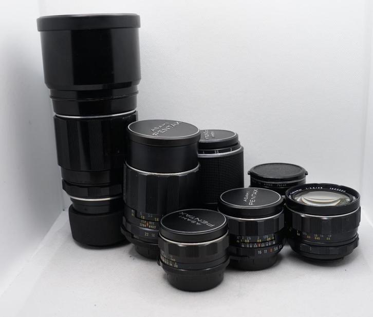 Lot Pentax Takumar Lenzen, Audio, Tv en Foto, Fotocamera's Analoog, Gebruikt, Spiegelreflex, Pentax, Ophalen of Verzenden