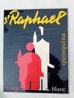 vintage metalen reclamebord jaren 50 St Raphaël Quinquina, Verzamelen, Merken en Reclamevoorwerpen, Ophalen of Verzenden, Zo goed als nieuw