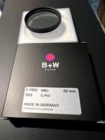 B+W  F-Pro  polarisatiefilter MRC 58mm, Comme neuf, Filtre polarisant, Enlèvement, B&W