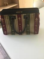Vintage handtas, Handtassen en Accessoires, Tassen | Damestassen, Ophalen, Gebruikt, Groen, Handtas