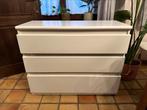 Witte ladekast, Huis en Inrichting, Kasten | Ladekasten, Ophalen, Gebruikt, 3 of 4 laden, Minder dan 100 cm