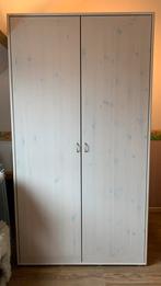 Garde-robe FLEXA - pin blanchi, 100 tot 150 cm, Grenenhout, 150 tot 200 cm, Gebruikt