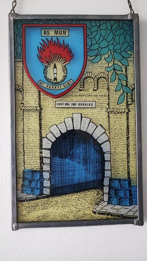 **Fort Zwijndrecht glasraam. EXCLUSIEF   ( **voor kenners), Antiek en Kunst, Antiek | Glaswerk en Kristal, Ophalen