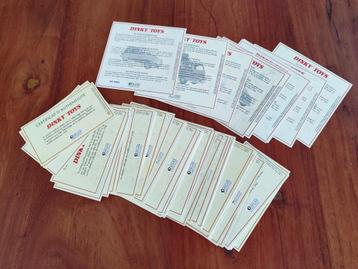 Dinky Toys ATLAS _ Lot van +/-130 ECHTHEIDSCERTIFICATEN  beschikbaar voor biedingen