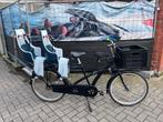 Tweelingfiets longtail cargo bike  moederfiets transportfiet, Versnellingen, Ophalen of Verzenden, Zo goed als nieuw