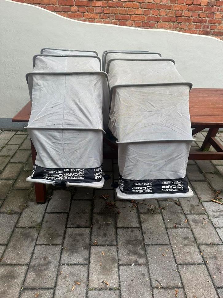 Leefnetten + tas, Watersport en Boten, Hengelsport | Witvissen, Gebruikt, Ophalen