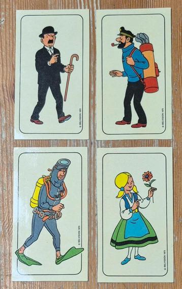 Kuifje sticker Belvision 1973 Hergé Tintin, Enlèvement ou Envoi, Tintin, Comme neuf, Image, Affiche ou Autocollant