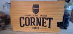 Houten reclamebord Cornet, Ophalen, Nieuw