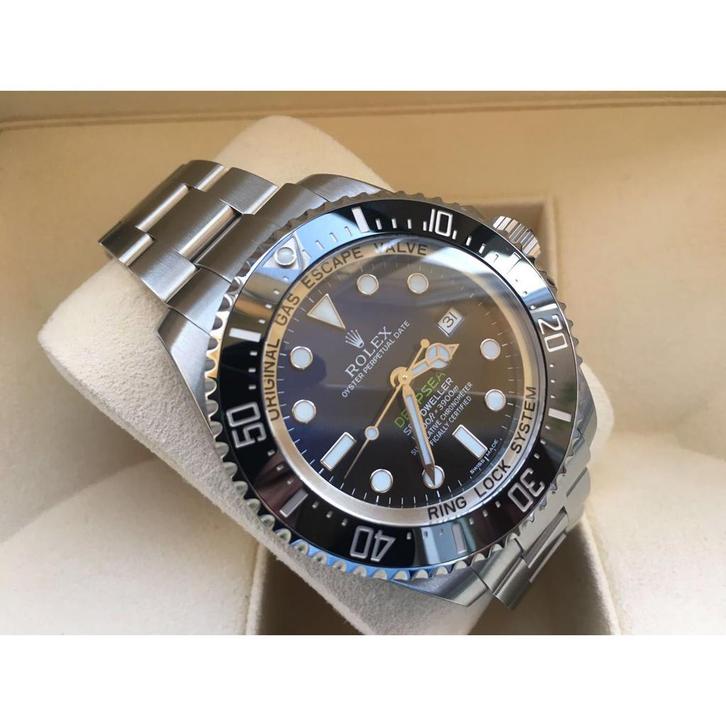 Superbe deepsea D-BLUE, Handtassen en Accessoires, Horloges | Heren, Nieuw, Polshorloge, Staal, Staal, Ophalen of Verzenden