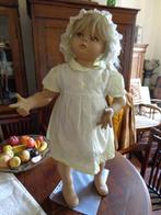 Oude vintage kinder- etalagepop / paspop. 80 cm hoog, Ophalen, Gebruikt, Pop