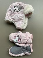 Ensemble bonnet + mitaines rose Hello Kitty taille 3-6 ans H, H&m, Comme neuf, Fille, Ensemble