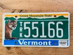 Amerikaanse nummerplaat Vermont USA, Verzamelen, Ophalen of Verzenden, Gebruikt, Auto's