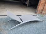 Luxe Aluminium ligstoel, Tuin en Terras, Ophalen, Gebruikt, Aluminium, Verstelbaar
