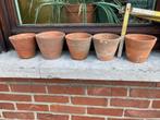Terracotta bloempotjes., Tuin en Terras, Bloempotten, Ophalen, Gebruikt, Tuin, Terracotta