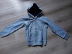 Vest (grijs) met rits en kap - 134/140, Garçon, Enlèvement ou Envoi, Pull ou Veste, Utilisé