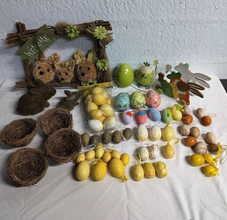 Pakket Paasdecoratie, Diversen, Pasen, Gebruikt, Ophalen