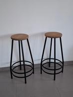 2 vintage barkrukjes, Huis en Inrichting, Barkrukken, Ophalen