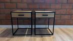 2 nachtkastjes industrieel, Huis en Inrichting, Ophalen, Gebruikt