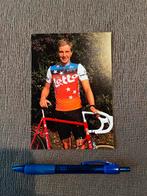 Photographie cycliste Jan Nevens 1986 Lotto Merckx, Enlèvement ou Envoi, Comme neuf