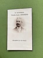 Charles Louis JANSSENS, Verzamelen, Bidprentjes en Rouwkaarten, Ophalen of Verzenden, Bidprentje