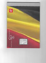 België 3418 zilveren postzegel met blok koningshuis, Postzegels en Munten, Koninklijk huis, Ophalen of Verzenden, Zonder stempel