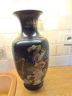 Vase chinois, Comme neuf, Noir, Enlèvement, Poterie ou Porcelaine