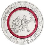 10 euros Allemagne 2022 Feuerwehr avec anneau en polymère, 10 euros, Enlèvement ou Envoi, Allemagne