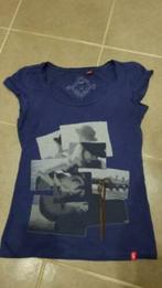 blauwe t-shirt met tekening van Esprit maat Smal, Blauw, Ophalen of Verzenden, EDC by Esprit, Korte mouw