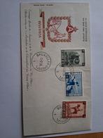 2 Enveloppes 1er jour. Roi Albert 1954, Timbres & Monnaies, Timbres | Enveloppes premier jour, Enlèvement ou Envoi