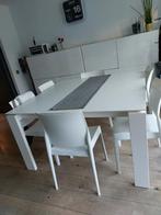 Keramische eettafel vierkant 140x140, Huis en Inrichting, Tafels | Eettafels, Ophalen, Overige materialen, Gebruikt, Vierkant